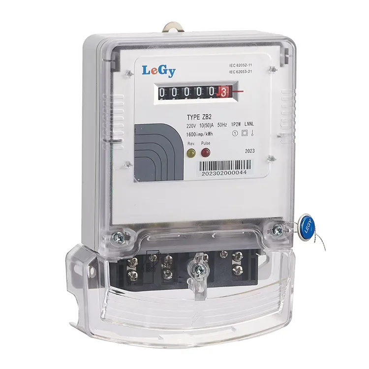 एकल चरण इलेक्ट्रोनिक kWh ऊर्जा मीटर